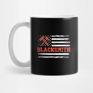 Blacksmith American Flag Mug